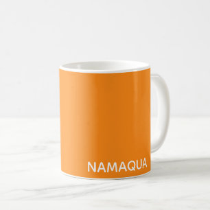 Namaqua orange färg namn kaffemugg