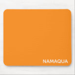Namaqua orange färg namn musmatta<br><div class="desc">Namaqua-daisy har en tydlig ljusskugga för orangen. De är namngivna för den region där de bor,  en normalt torr buskmark som förvandlas av det sällan förekommande regnet till oändliga blommor.</div>