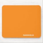 Namaqua orange färg namn musmatta<br><div class="desc">Namaqua-daisy har en tydlig ljusskugga för orangen. De är namngivna för den region där de bor,  en normalt torr buskmark som förvandlas av det sällan förekommande regnet till oändliga blommor.</div>