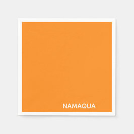 Namaqua orange färg namn pappersservett