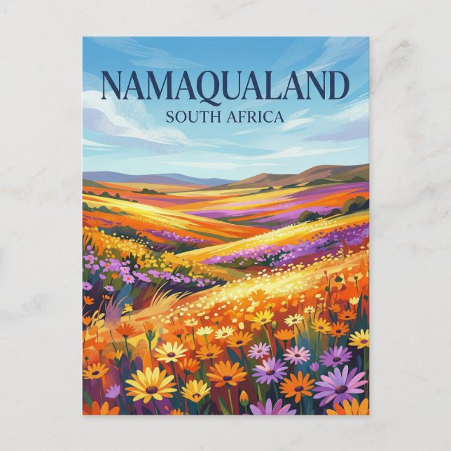 Namaqualand Sydafrika Vykort (Framsida)