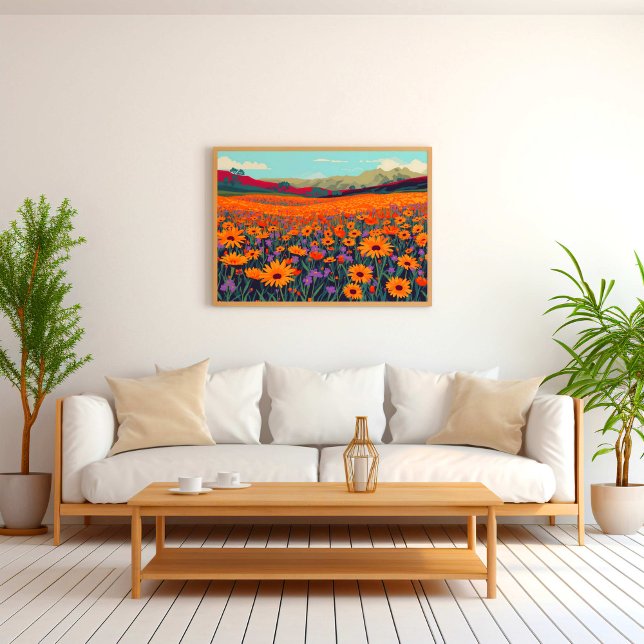 Namaqualand vildblomsfält poster (Skapare uppladdad)