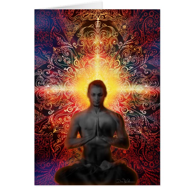 Namaskar 1 hälsningskort (Framsidan)