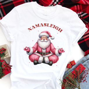Namasleigh Rolig Jul Yoga Christmas T Shirt