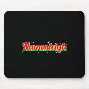 Namasleigh Santa Yoga Pose Snö Jul Meditation Musmatta
