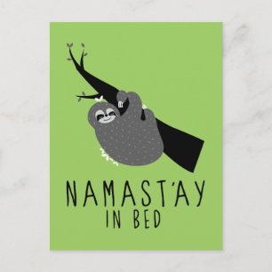 namast i säng sluttning vykort