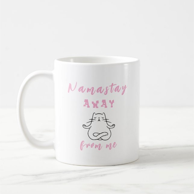 Namastay bort från mig kaffemugg (Vänster)