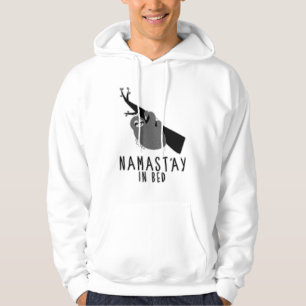 namast'ay i sängsloth tröja med luva