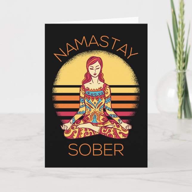 Namastay Sober I Kort (Framsida)