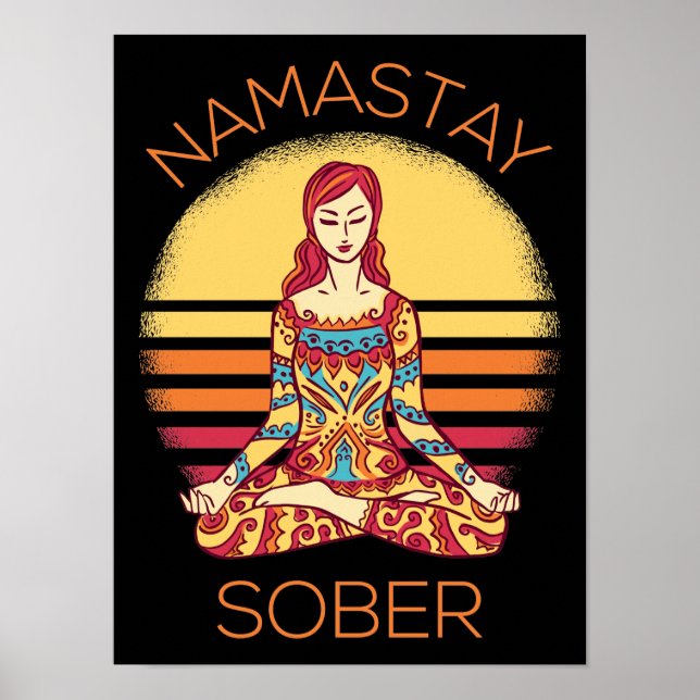 Namastay Sober I Poster (Framsidan)