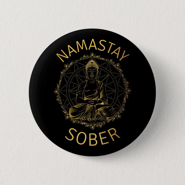 Namastay Sober II Knapp (Framsida)