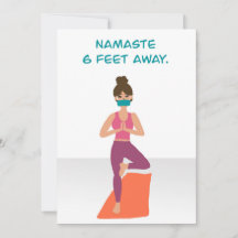 Namaste 6 Feet Away - Quarantine Yoga - Covid19