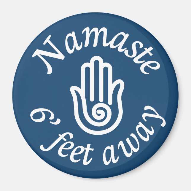 Namaste 6:s fötter bort magnet (Framsidan)