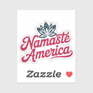 Namaste America Vinyl Yoga Sticker Klistermärken