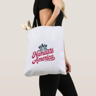 Namaste America Yoga Tote Bag Tygkasse