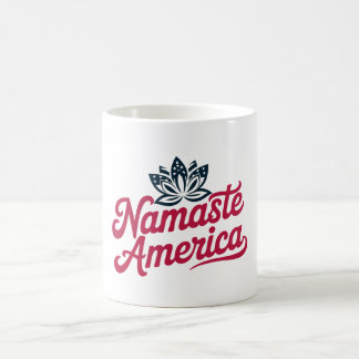 Namaste Amerika Patriotic Yoga Kaffemugg