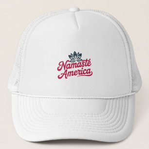 Namaste Amerika Yoga Patriotic Keps