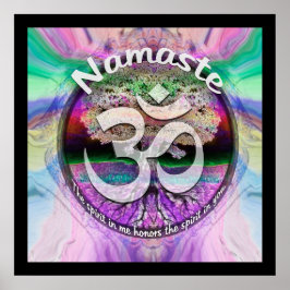 Namaste andan i mig hedrar andan i dig poster
