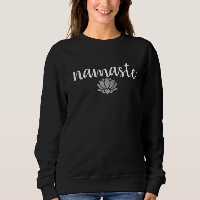 Namaste-Andlig-Meditation-Modern-Yoga T Shirt (Framsida)