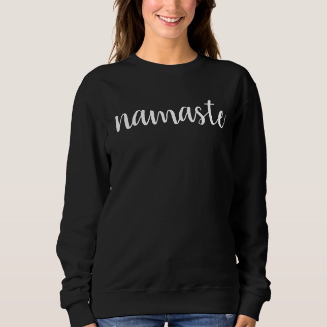 Namaste-Andlig-Meditation-Modern-Yoga T Shirt (Framsida)