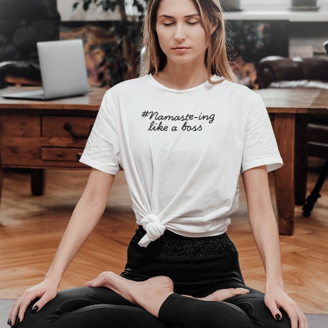 Namaste Andlig Meditation Yoga Quote Funny T Shirt (Skapare uppladdad)