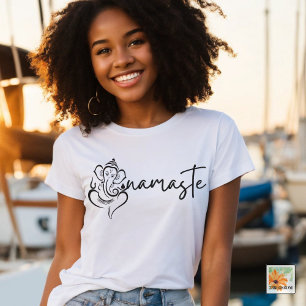 namaste andlig-presentmeditj, yoghi t shirt