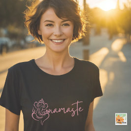 namaste andlig-presentmeditj, yoghi t shirt
