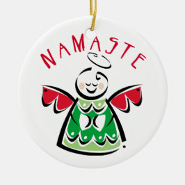 Namaste Angel Julgransprydnad Keramik