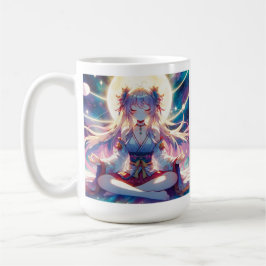 Namaste Anime Girl Meditating Kaffemugg