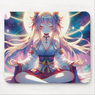 Namaste Anime Girl Meditating Musmatta