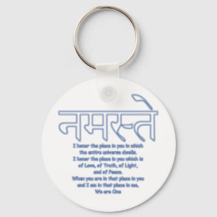 namaste är vi en keychain nyckelring