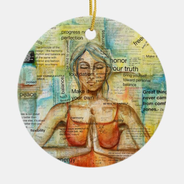 "Namaste" Art Ornament (Framsidan)