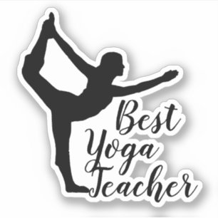 Namaste Best Yoga Teacher Klistermärken