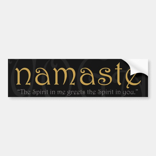 Namaste bildekal (Framsidan)
