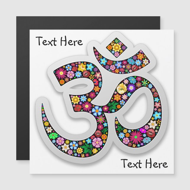 Namaste Blommig Symbol Konst (Fram/baksida)