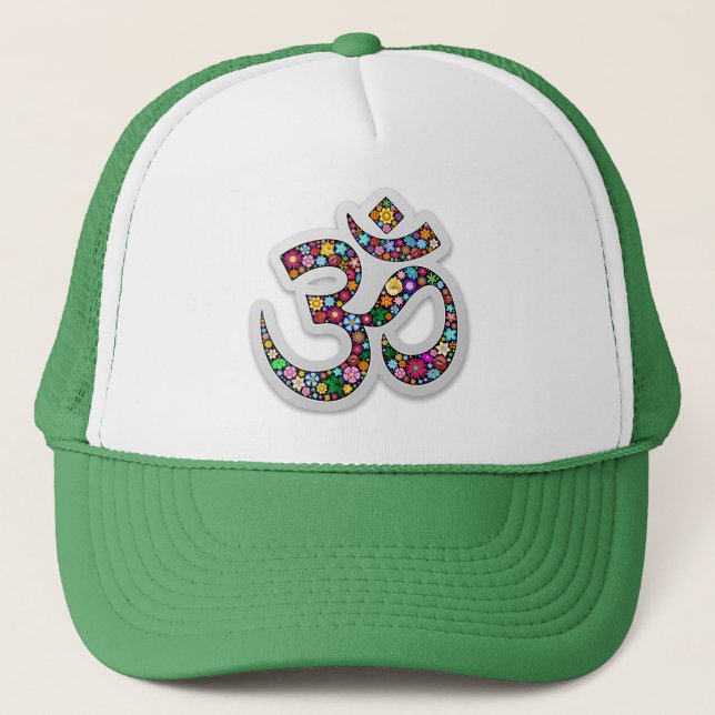 Namaste Blommig Symbol Konst Keps (Framsida)