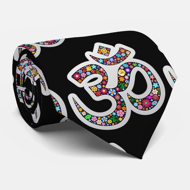Namaste Blommig Symbol Konst Slips (Rullad)