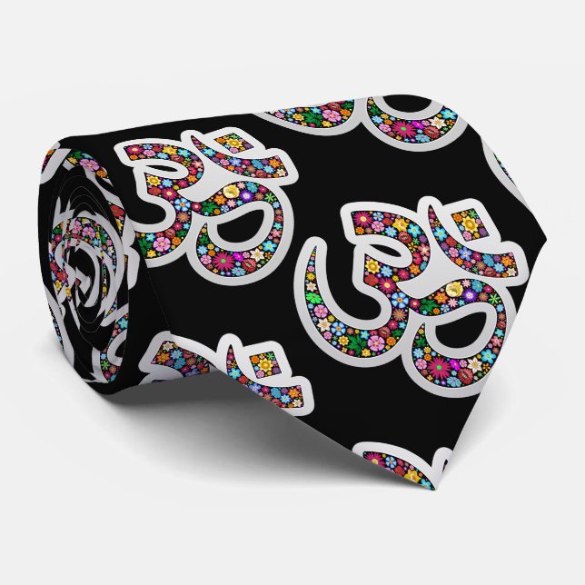 Namaste Blommig Symbol Konst Slips (Rullad)