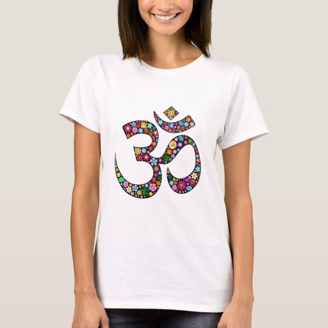Namaste Blommig Symbol Konst Tröja (Framsida)
