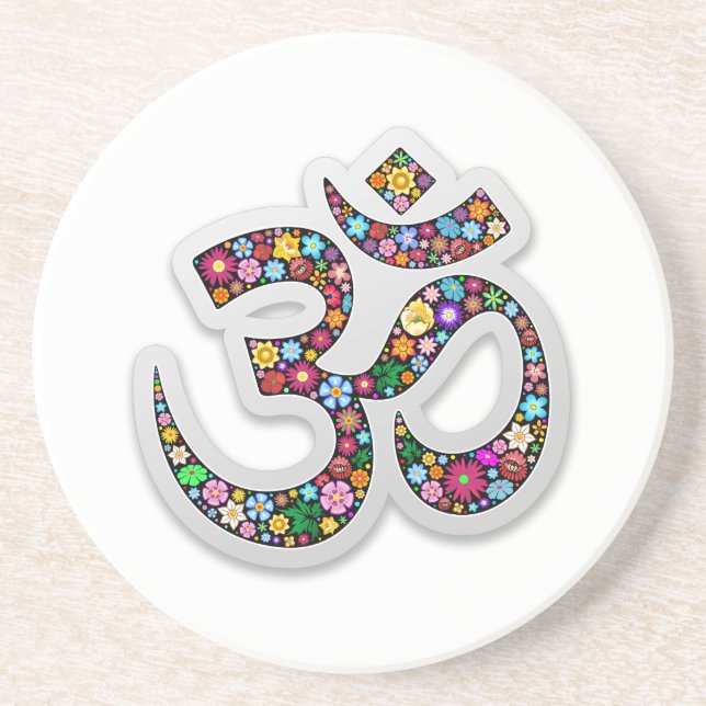 Namaste Blommig Symbol Konst Underlägg (Framsidan)
