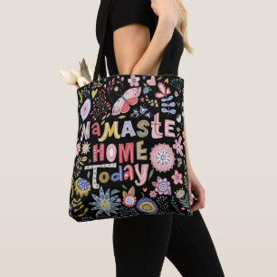 Namaste Blommigten Home Today Folk Art Tygkasse