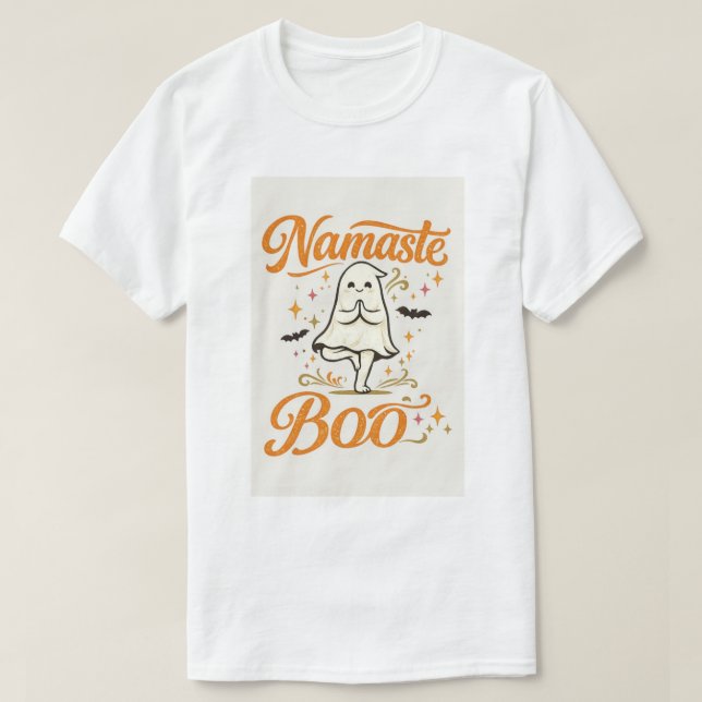 Namaste Boo T Shirt (Design framsida)