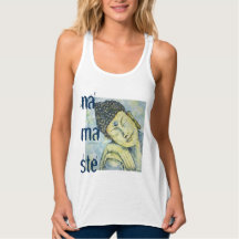 Namaste Buddha Art-Tanktopet