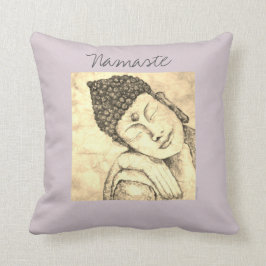 Namaste Buddha vattenfärgkonst kudder Kudde