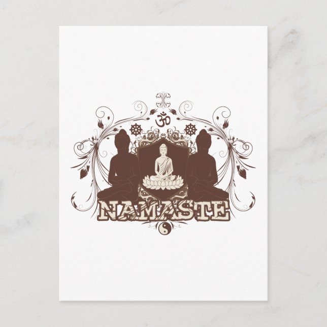 Namaste Buddha Vykort (Framsida)