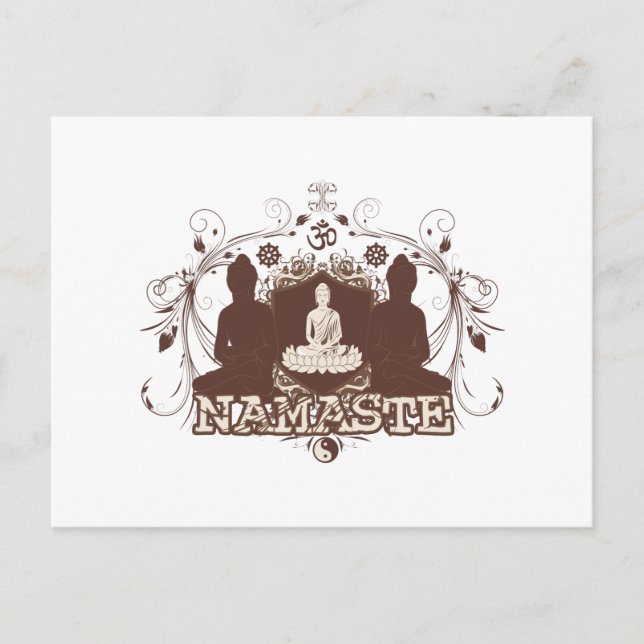 Namaste Buddha Vykort (Framsida)