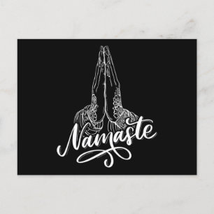 Namaste buddhism Meditation Zen Asana Yoga Gift Vykort