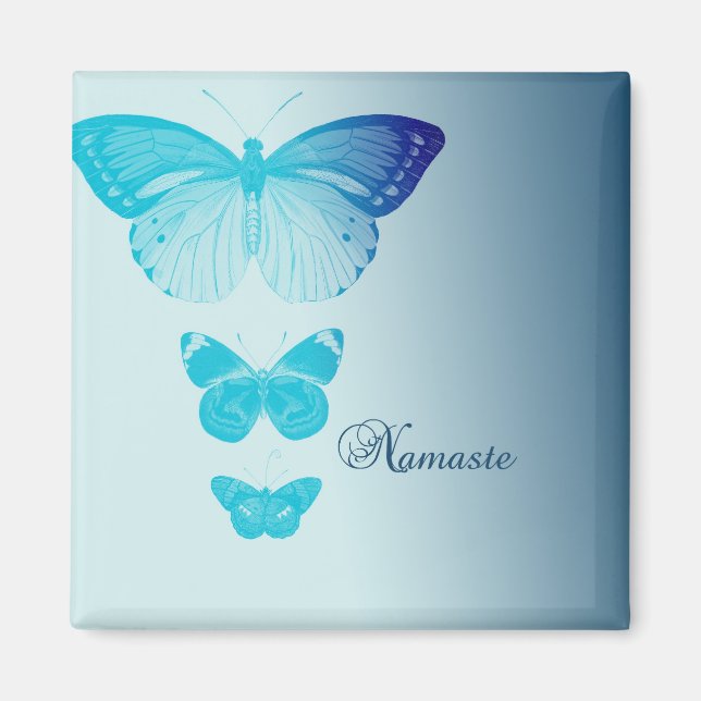 Namaste Butterflies Magnet (Framsidan)