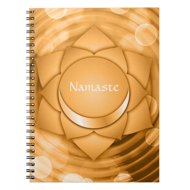 Namaste Chakra Chi Andlig Zen Personalize Anteckningsbok (Framsidan)
