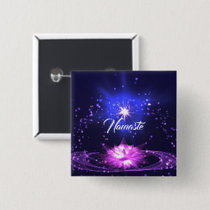 Namaste citat Lila Crystal Lotus & Star Knapp